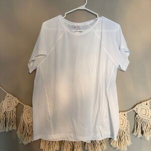 Athleta Women's White Short Sleeve Active Tee